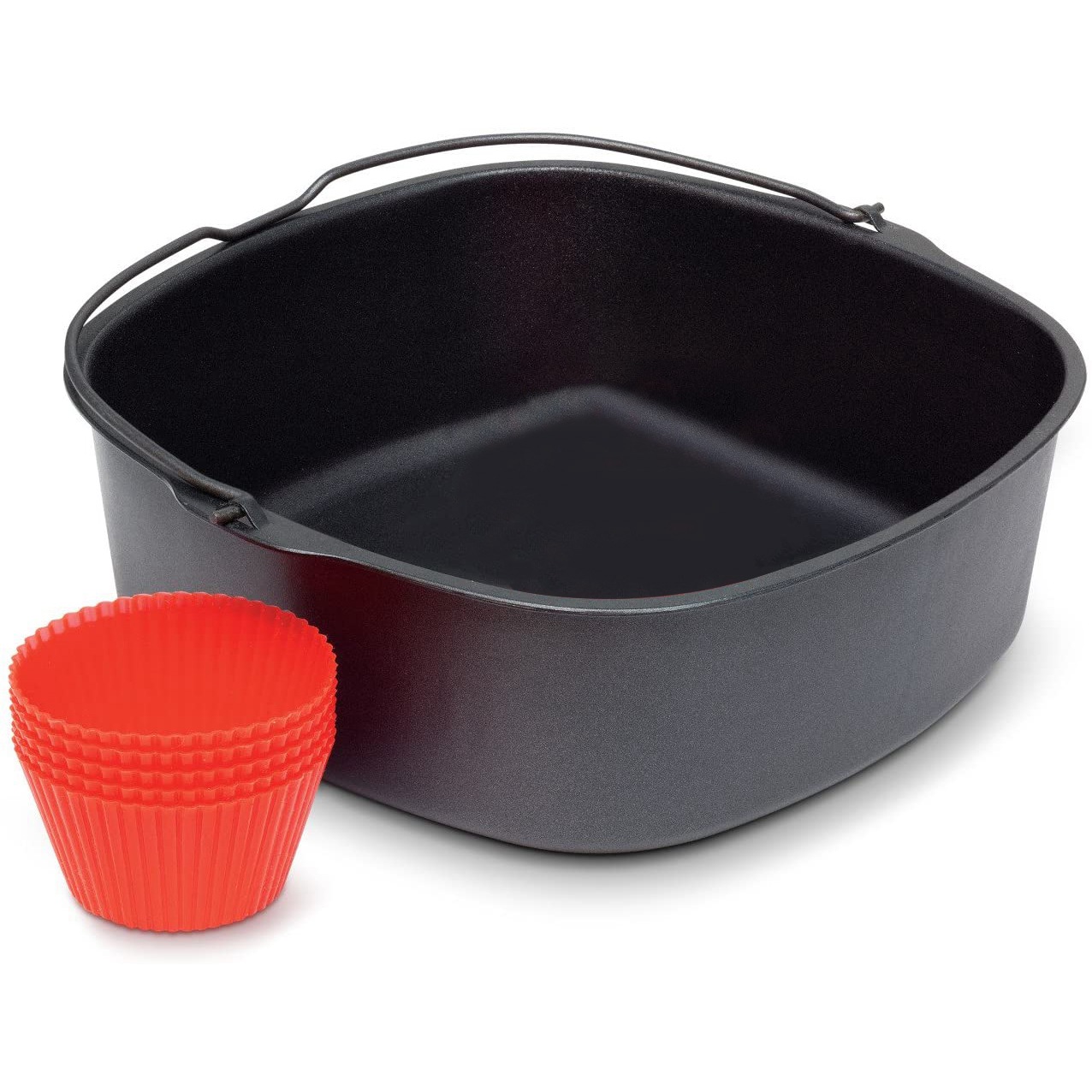 Air Fryer Non-Stick Baking Pan for Airfryer,Power Airfryer,Silicone Oven Mitts Air Fryer Accessories