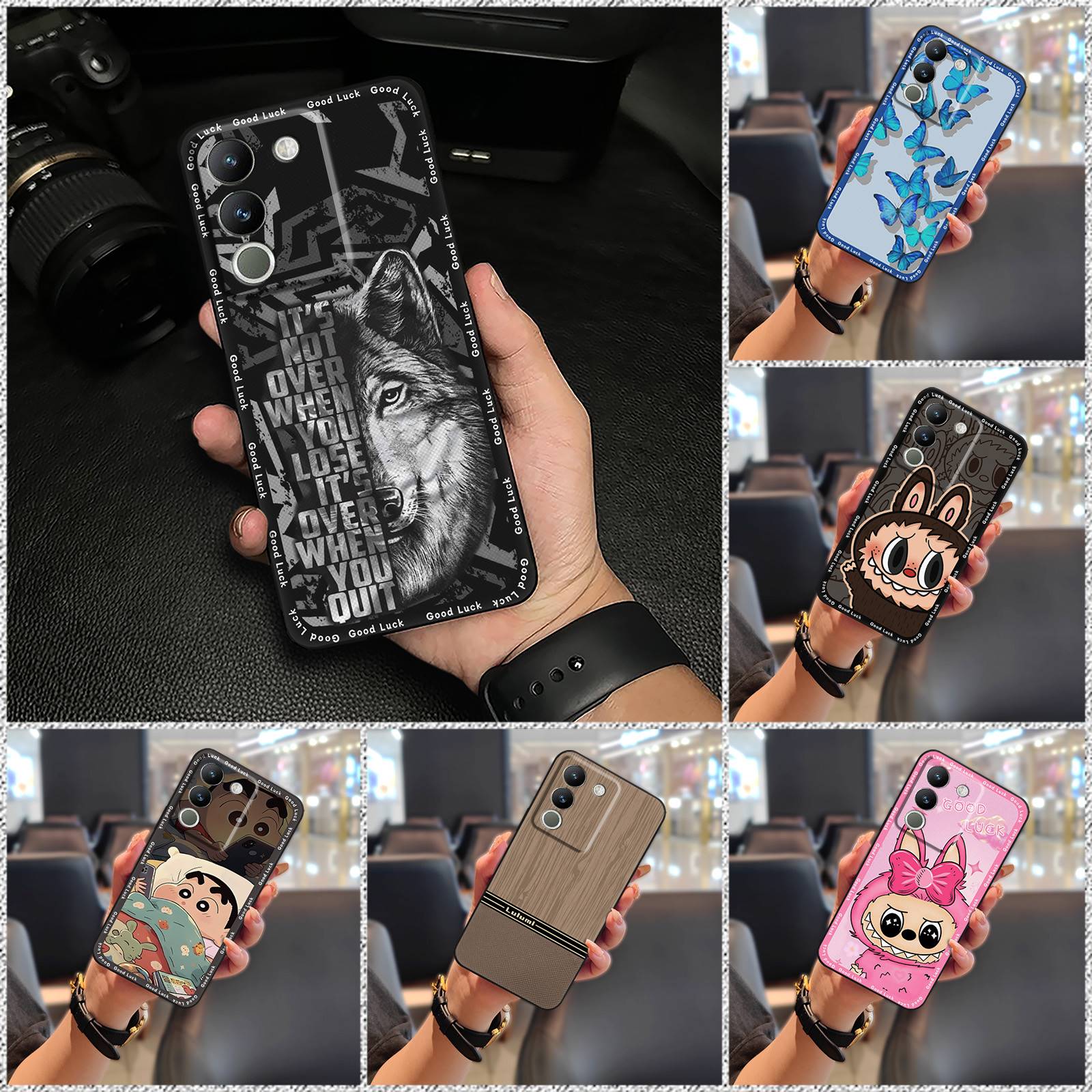 Cute Phone Pouch Phone Case For MOTO G54 5G /G54 Power/G64 5G Phone Protector Back Cover Full wrap Silicone Graffiti