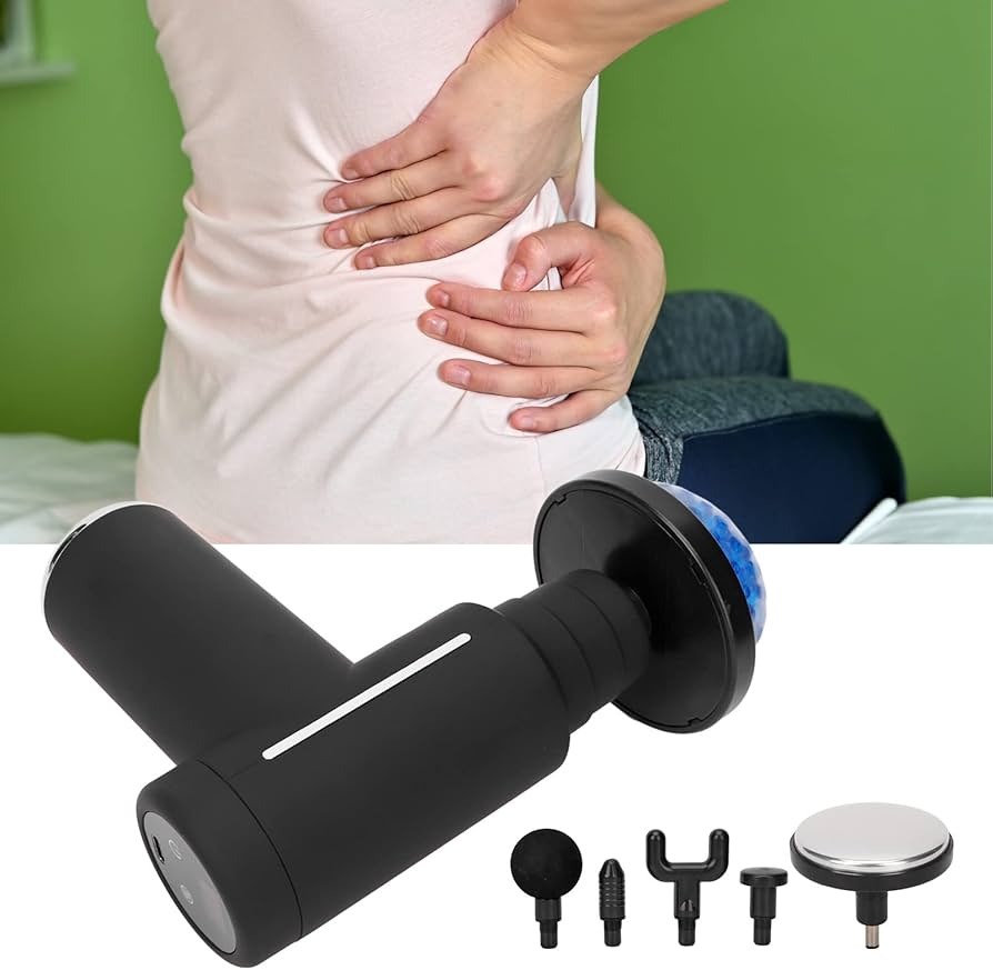 Electric Massage Gun, Portable Handheld Muscle Massager, Controlled Hot Cold Impact Deep Tissue Massager