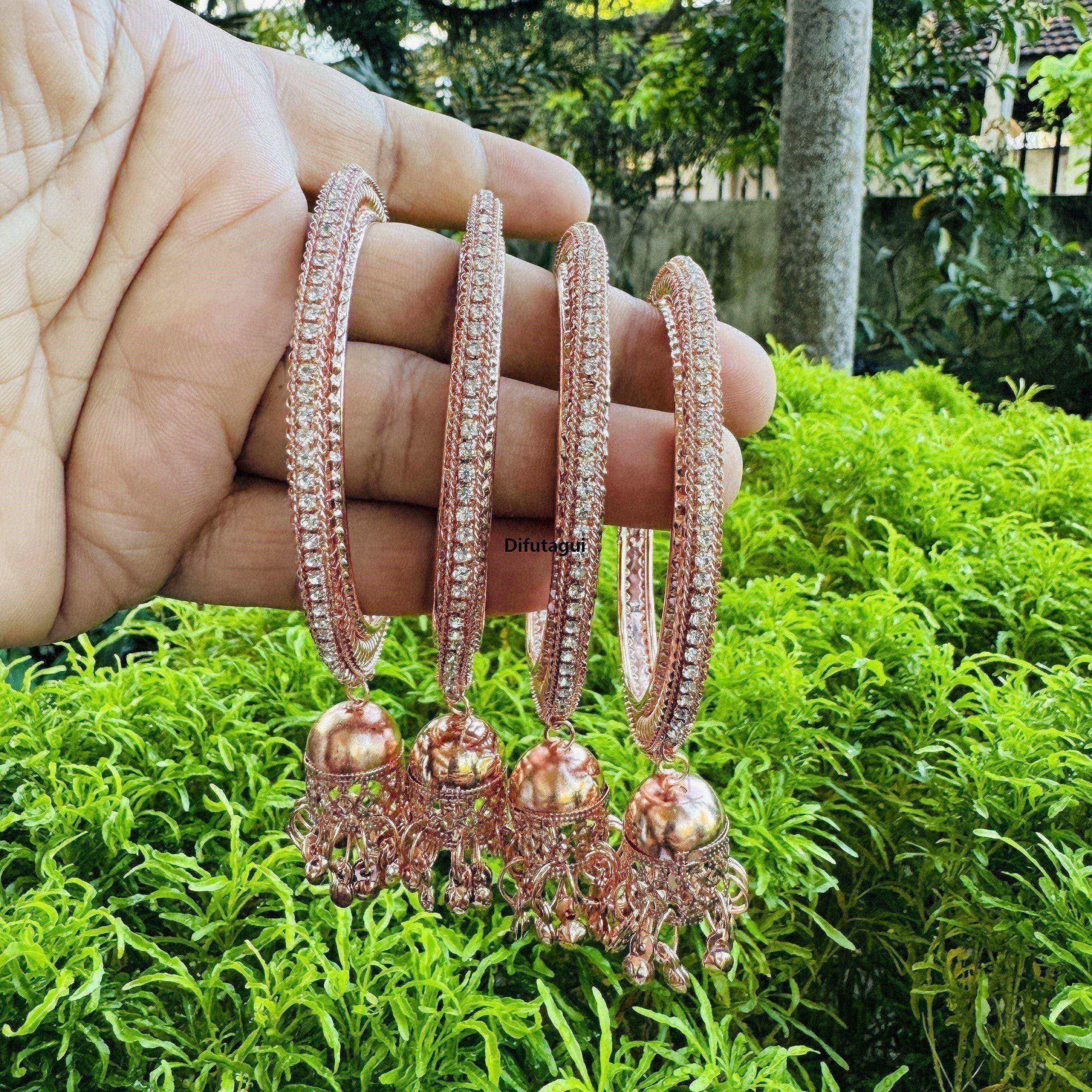 Difutagui New goods tideLi's Ladies Bracelet Gold, Rose Gold Black, Silver, Color Luxury Indian Bollywood Traditional Rhinestone Beauty and Ladies Girl Gifts