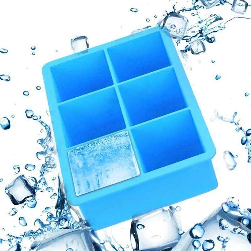 15/8/6/4 Grid Big Giant Jumbo Large Food Grade Silicone Square Mold DIY Maker Ice Cube Tray