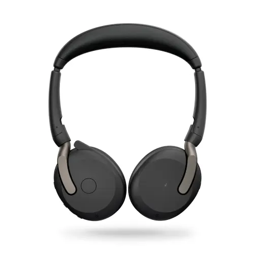 Jabra Evolve2 65 Flex Wireless Stereo Headset - Bluetooth, Noise-Cancelling ClearVoice Technology & Hybrid ANC - Certified for Microsoft Teams