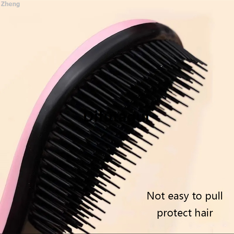 Difutagui Zheng , dry hair, curly hair Suitable for wet hair Paddle detangling brush professional Luxury New style massage brush CALIYI Mango Smooth Hair Brush TT Comb, thick hair