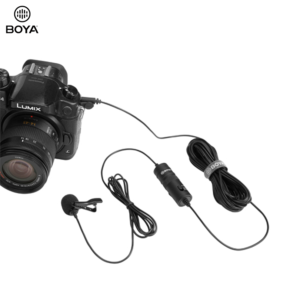 M1 (BY-M1) Omni Directional Lavalier Microphone for Smartphones Canon Nikon DSLR Cameras Camcorders Audio Recorder PC