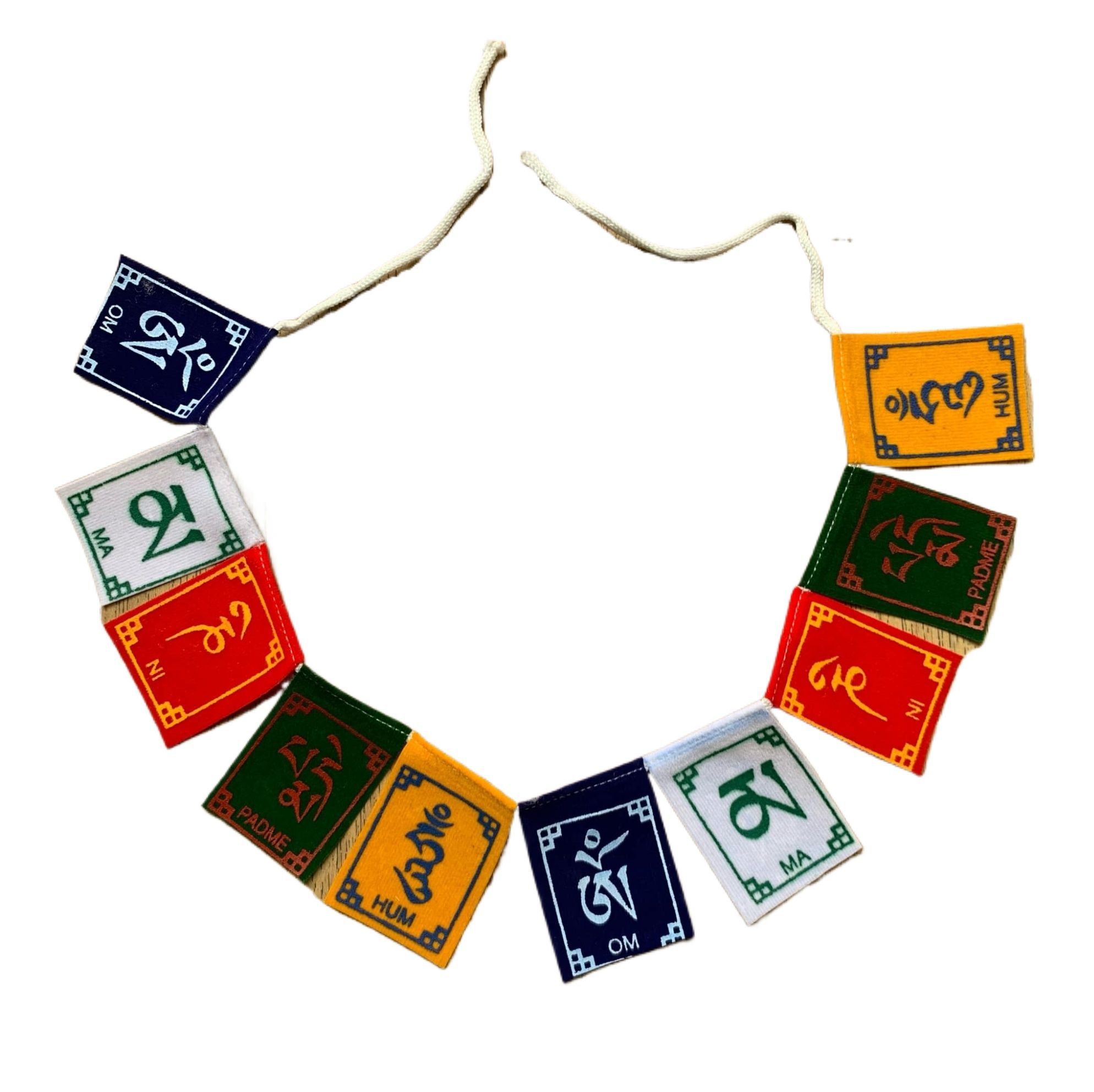 1pcs- Aric Tibetan Buddhist Prayer Flags For Motorbike/ Bike, Scooter, Cycle(8.3X11.3X132Cm)