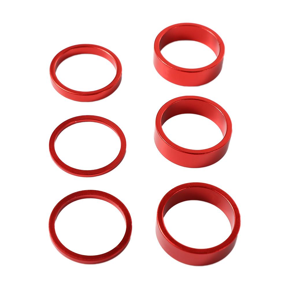 Bicycle Parts Headset Accessories Headset Stem Spacer Headset Riser MTB Road Aluminum Alloy Handlebar Spacers Front Fork Washer Bike Headset Washer Stem Spacers