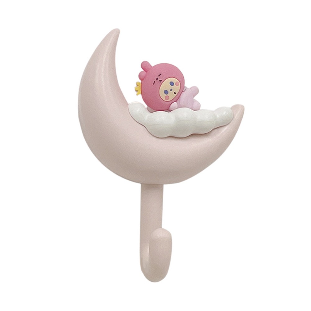 2pcs Cute Rabbit Decorative Hook Delicate 3D Entryway Key Hook Durable Color Wall Hook Bathroom Hardware