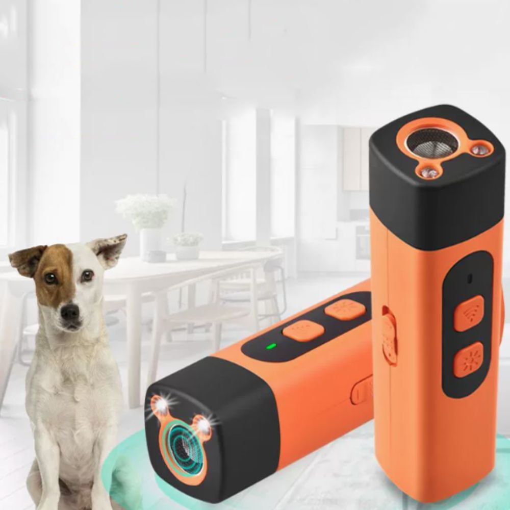 Practical Rechargeable Ultrasonic Pet Dog Repeller Remote Control with LED Flashlight Dog Training Repellents Anti Barking Dog Training Device Pet School