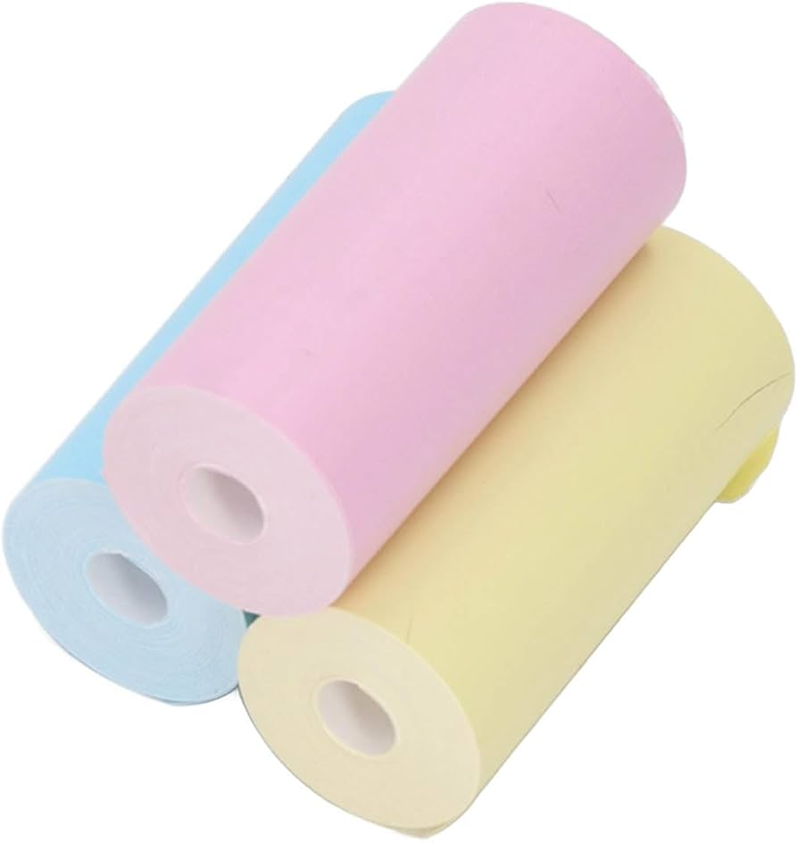 Portable Mini Thermal Printer Paper, Thermal Print Paper Roll Multipurpose Good Printing 3 Rolls Portable Bles Online DZ-37A-09