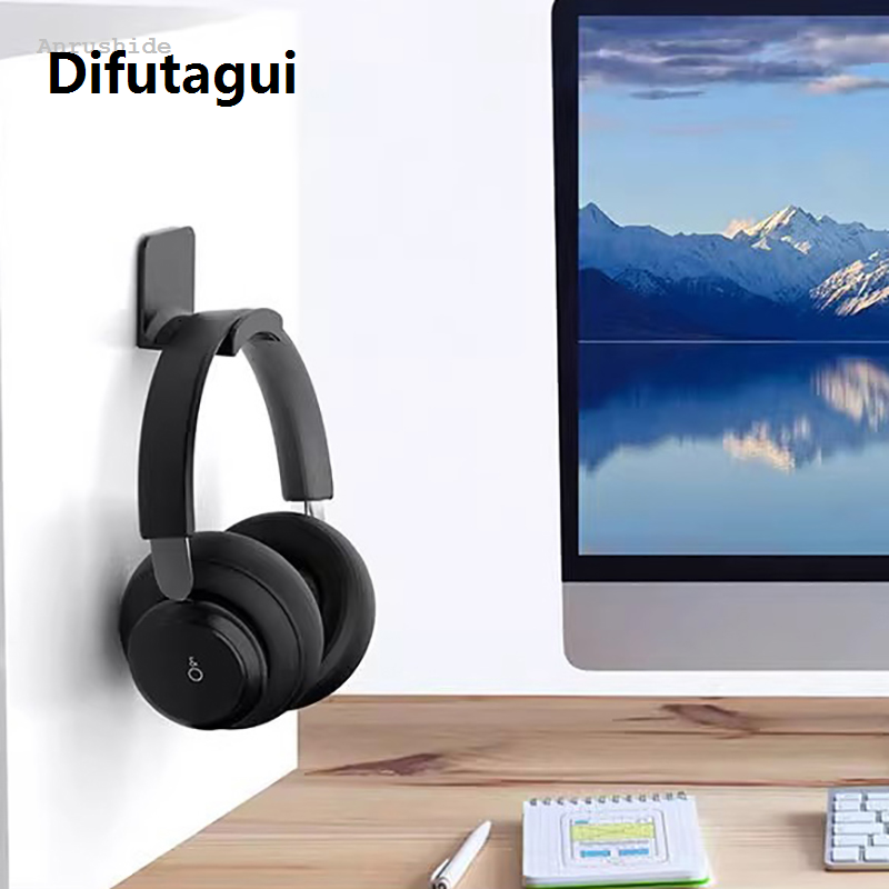 Difutagui New Anrushide Universal Headphone Stand Gaming Controller Holder Headset Display Profesional Rack Under Desk Hanger Hook For Earphone Wall Mount Gaming