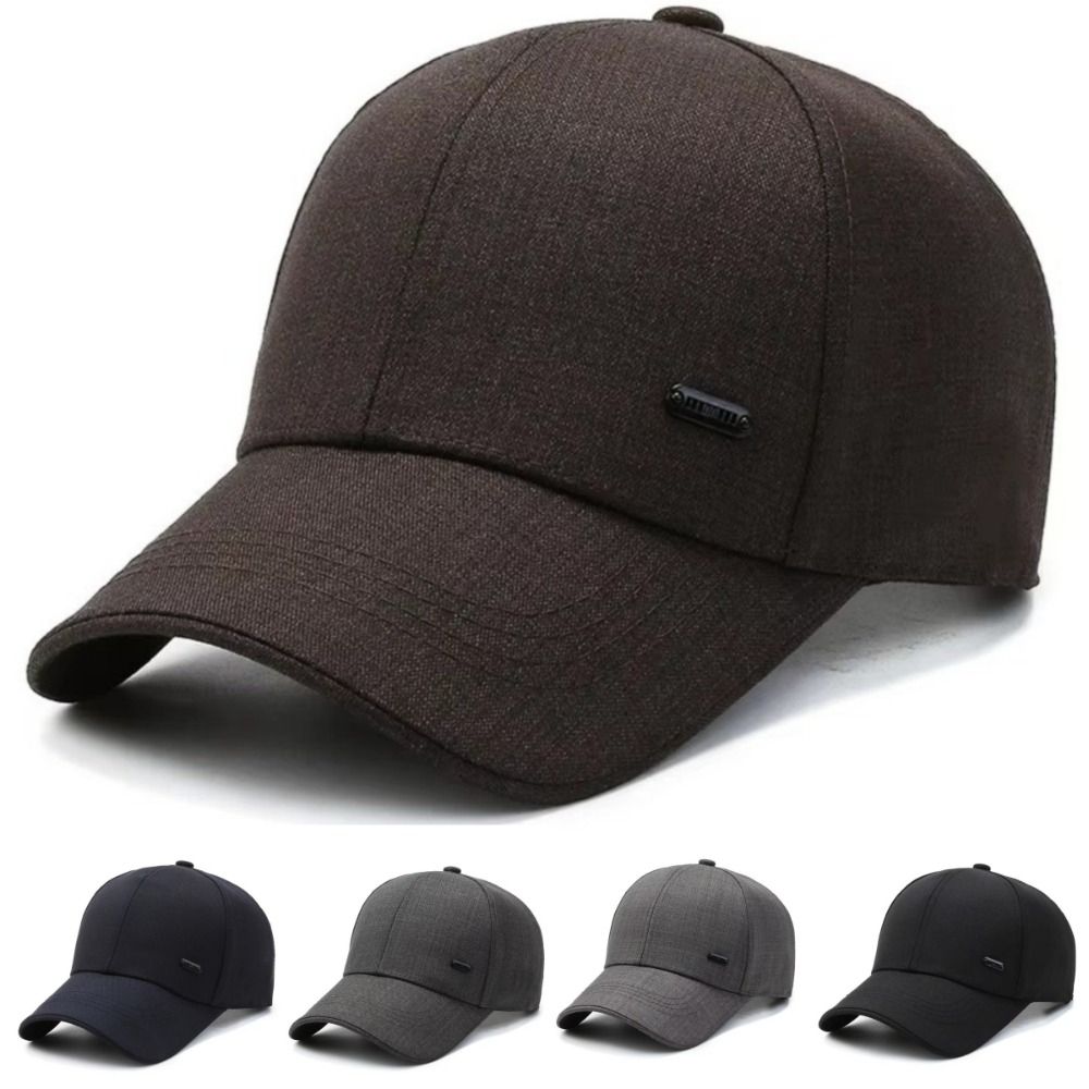 Trendy Outdoor Men's Suit Material Baseball Cap Casual Adjustable Sunshade Hat Visors Korean Style Baseball Hats Spring Autumn