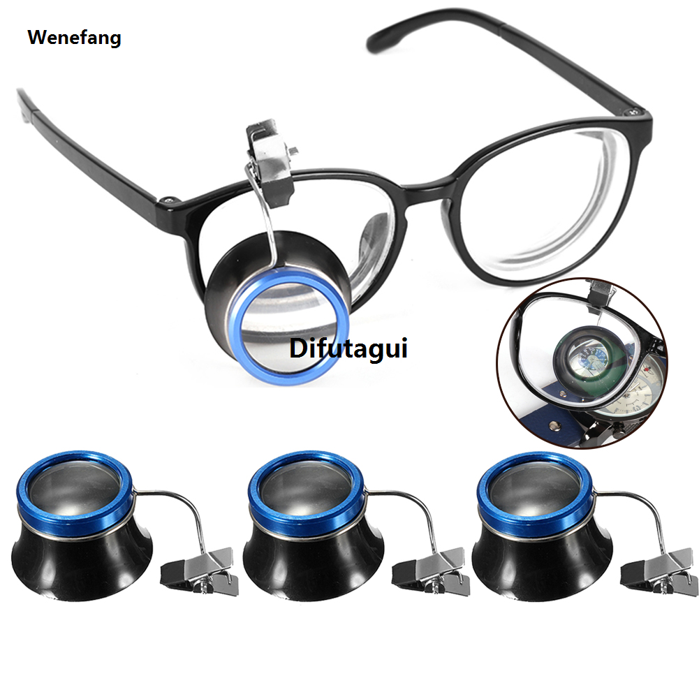 Difutagui 20X 10X 5X Clip On Eyeglass Magnifier Loupes Magnifying Lens Portable 2025 New 2025 Watch Repair Tool For Watchmakers Loupe Jewellers Tools