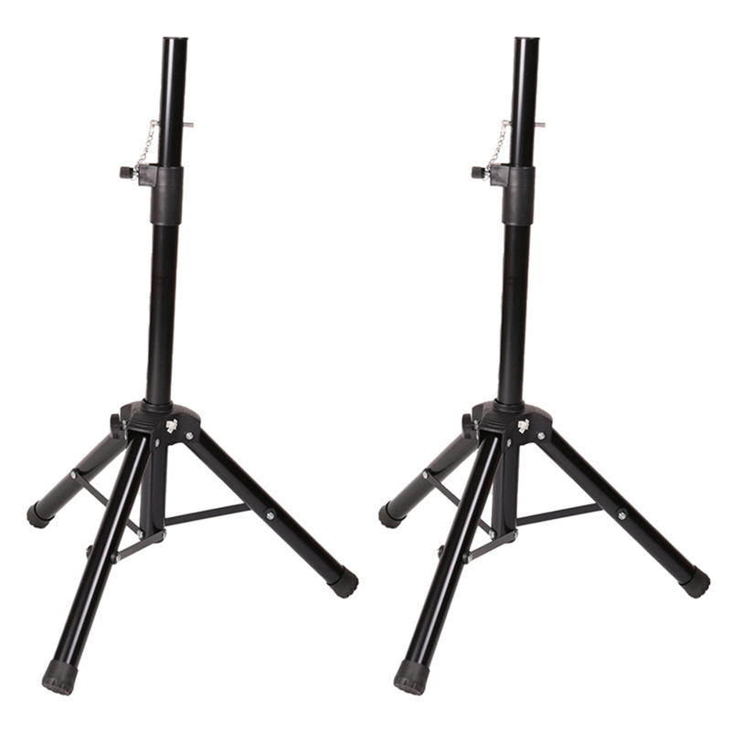 TWEXQNY 2X Speaker Stand Tripod Stand Audio Tripod KTV Outdoor Shelf Metal Floor Stand