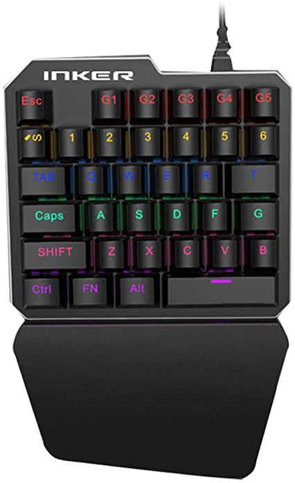 LEVEL51 K9 INKER | RGB | Single hand | Mechanical Gaming Keyboard | Metal Panel | Blue Switch |