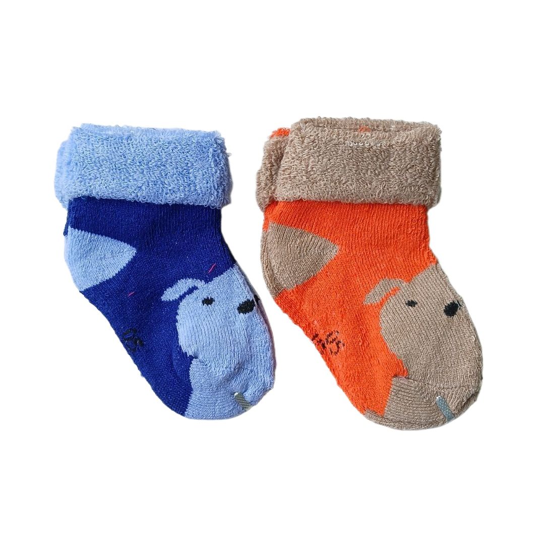 2 Pair Warm Baby Socks Moja For Baby Girl Boy 0-12 Months