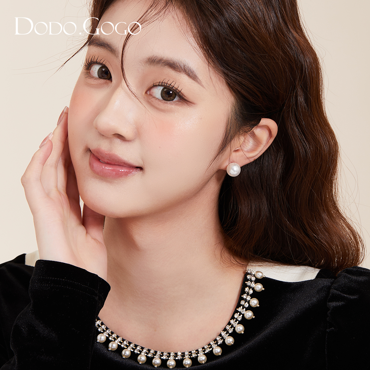 【Innovative designs】Natural Earrings S925 Pin Earrings Women's Temperament Large Pearl French Simple Earrings