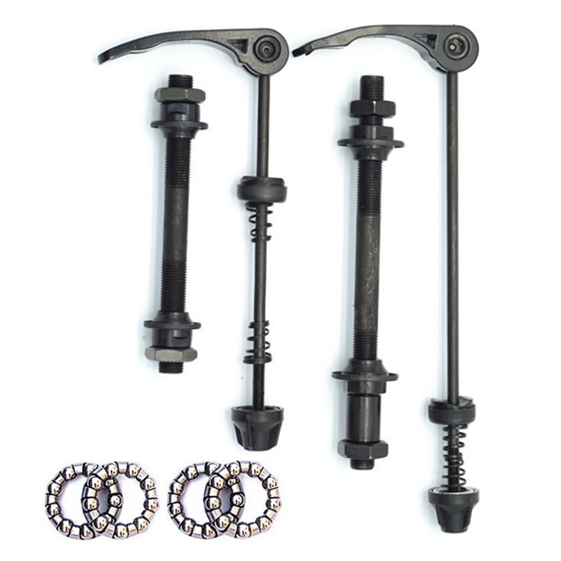 JAERBEE Bicycle Front and Rear Hollow Axle Quick Release Rod Front Axle Rear Axle Bead Rack Wheel Modification Accessories