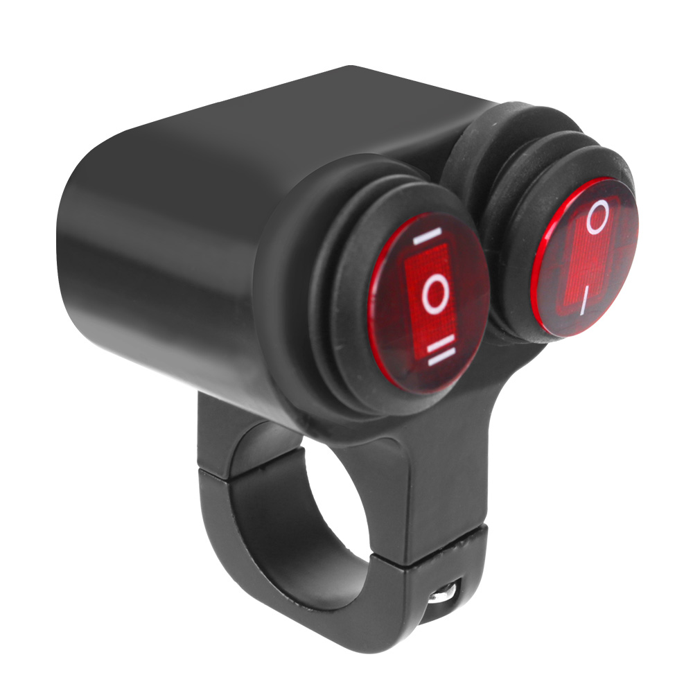 On/Off Switch Waterproof Headlight Fog Spot Light Motorcycle Handlebar Light Switch Aluminium Alloy 12V Motorcycle Accessories Bles Online DZ-37A-28