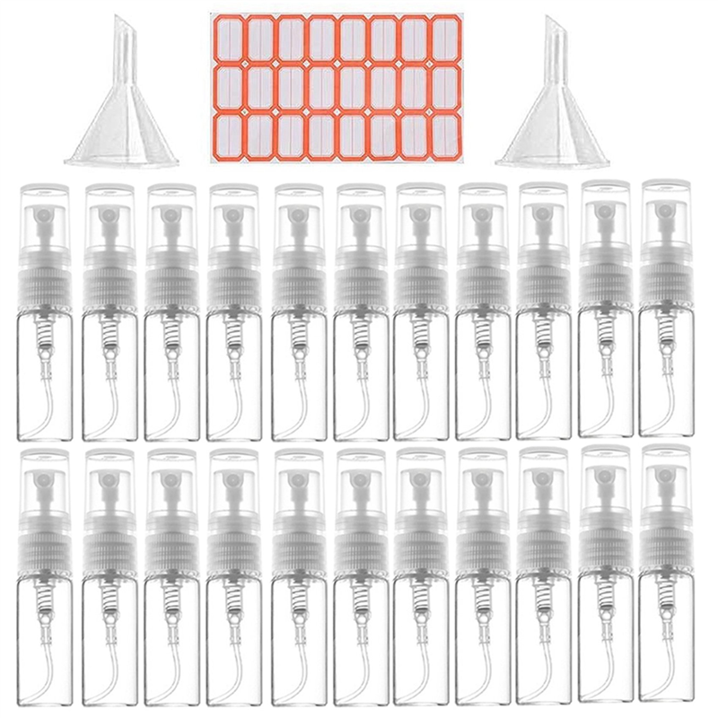 Nullmul 1600Pcs 2ML Transparent Plastic Bottle Small Cosmetic Packing Atomizer Perfume Bottles