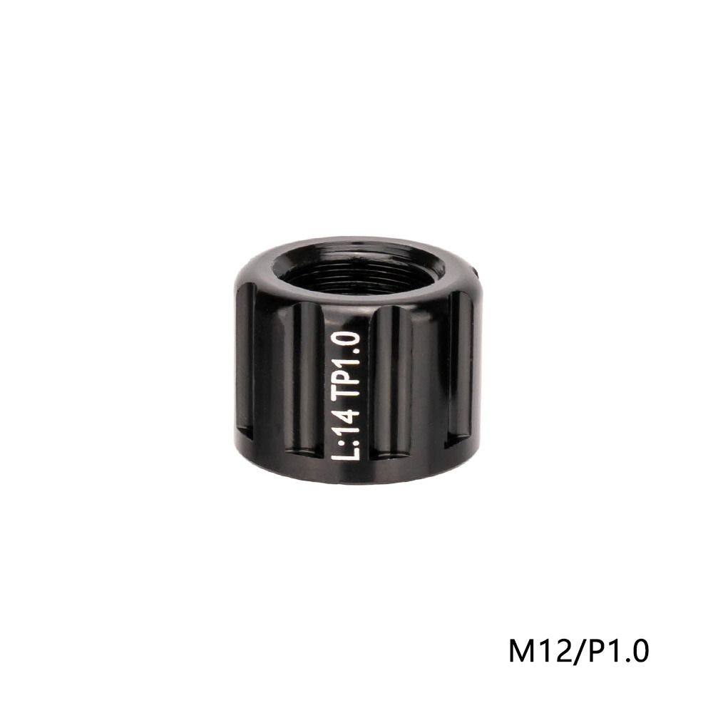 Mountain Bike Accessories M12/M15 Bike Thru Axle Nuts Rear Aluminium Alloy Corrosion-resistant Highway Truck Barrel Shaft Nut Replaceable Universal Mountain Bike Tube Axle Cap MTB Road Bike