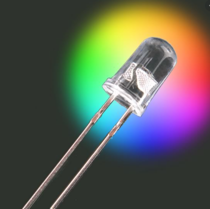 Led Diode 5mm Super Bright RGB LED Multicolor (Pack of 100 Pcs) 2 pin Legs Red, Green. Blue Colors(Fast Blinking)