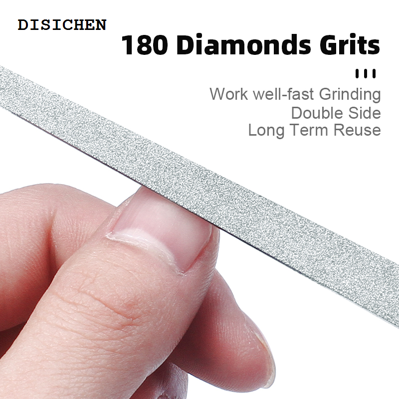 DISICHEN 2025 1pc Stainless Steel Double Side Nail File Styling Accessories Polish Remover For Buffer Manicure Tools For Salon Home And Travel