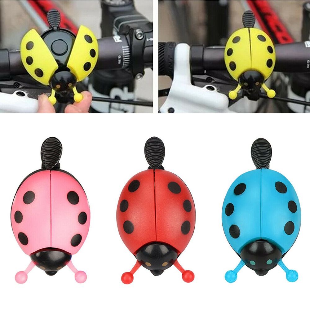 Cute Horn Kid Beetle Safety Warning Lovely Ladybug Handlebar Bike Alarm Ring Bicycle Bell