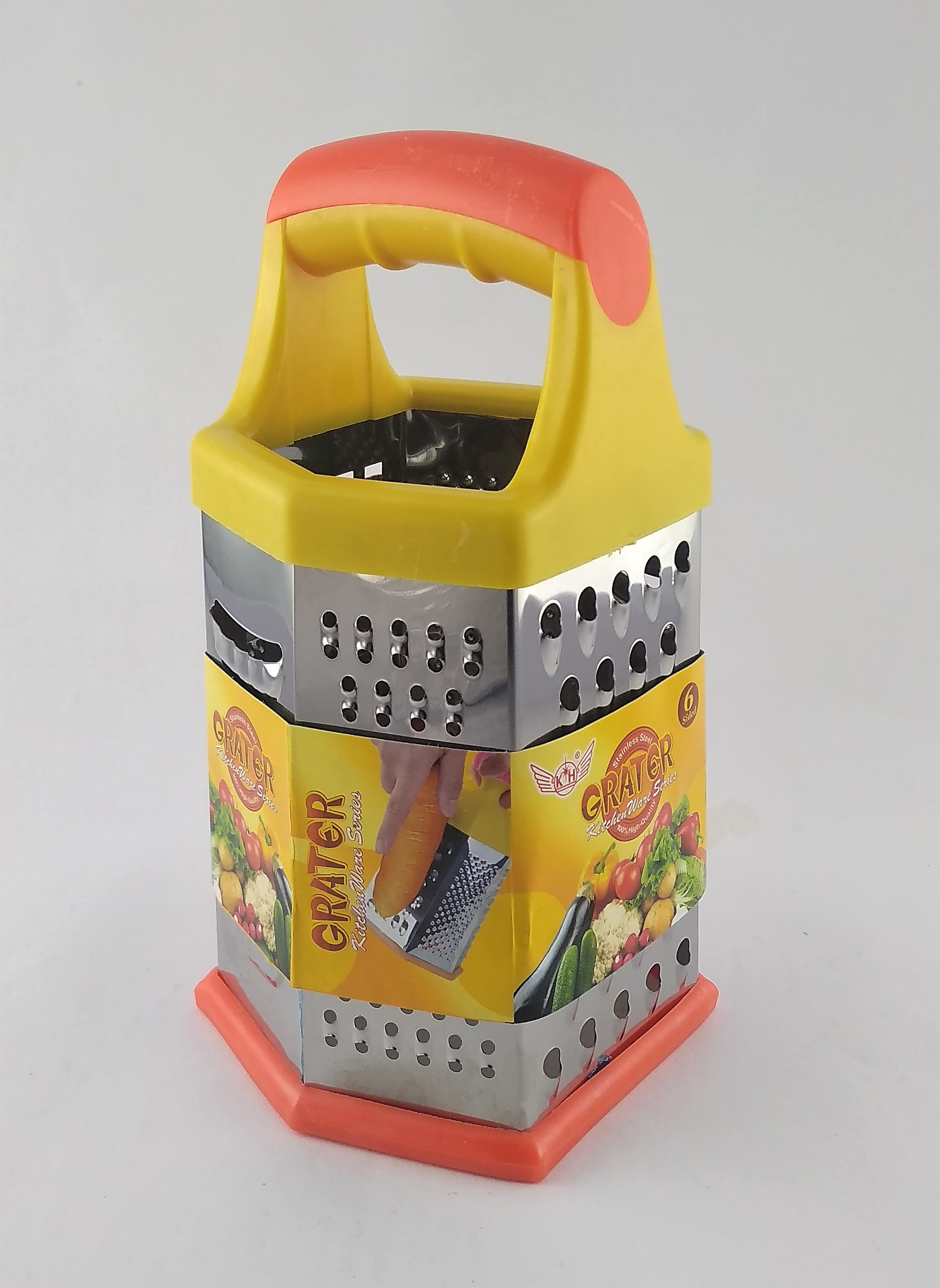 Stainless Steel Grater - 6 in 1- For Easy Making Slices And Gratering