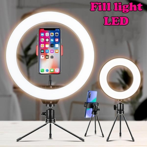 Dimmable 10 Inch LED Ring Light with Adjustable Brightness for Photography and Video