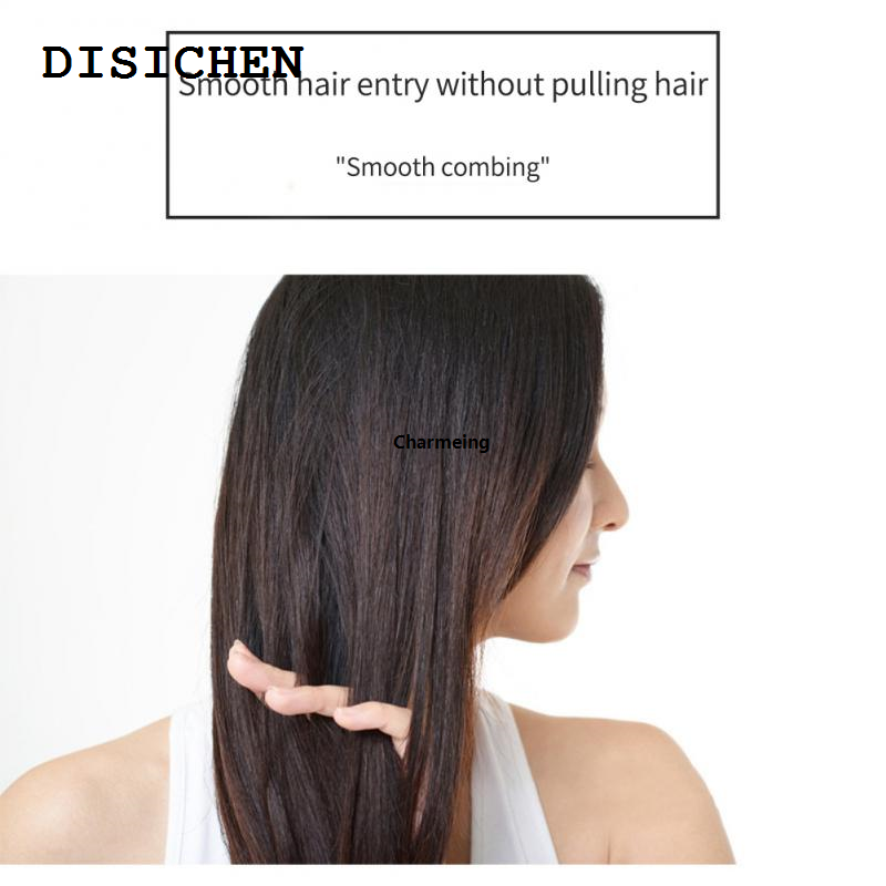 DISICHEN Women's comb iron bucket ceramic brush curly hair comb round hair professional salon styling tool