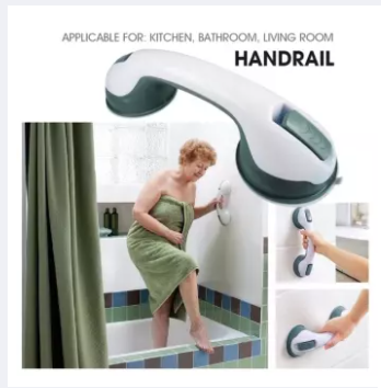 Safer Helping Handle with Strong Sucker Hand Grip Handrail to Keep Balance for Bedroom Bathroom Easy Grip Safety Shower Bath for Children Elderly
