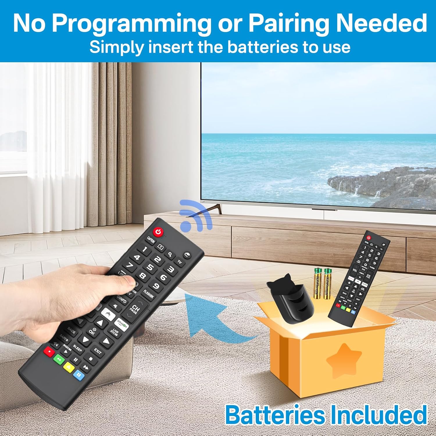 NEW AKB75375604 Remote Control Compatible with All L*G TV models