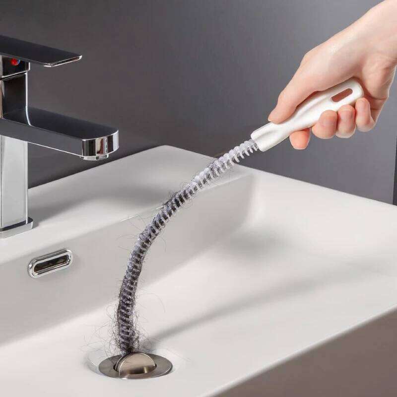 Dredging Brush Long Clean Kitchen Bathroom Hair Sewer Sink Cleaning Drain Pipe Flexible Cleaner Clog Plug Hole Remover Tool
