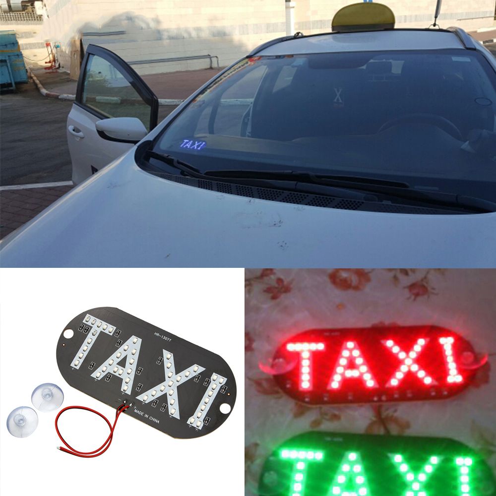 Colorful Car Lamp 12V Taxi Light Windscreen Cab Indicator Instrument Lights Led Sign Bulbs