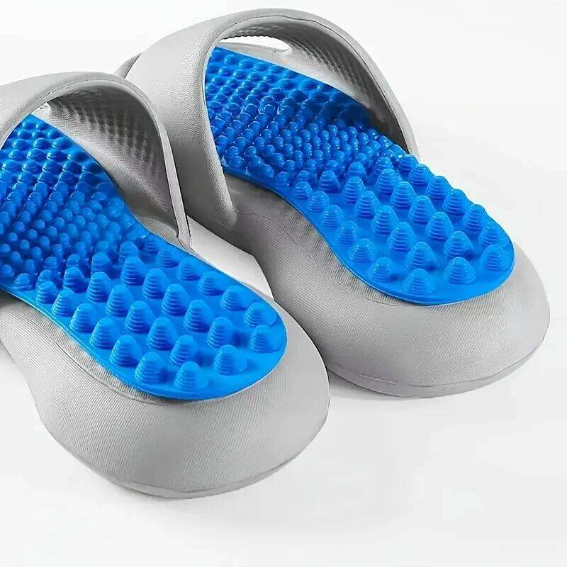 High Elasticity Shock Absorbing Massage Shoe Insoles Pair for Men and Women, Sports, Cushioning, Barefoot Shoes