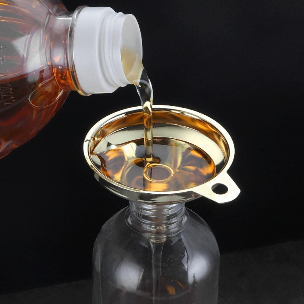 Household 304 Stainless Steel Kitchen Funnels Mirror Polishing Wide Mouth Oil Funnel / Funnel Canning