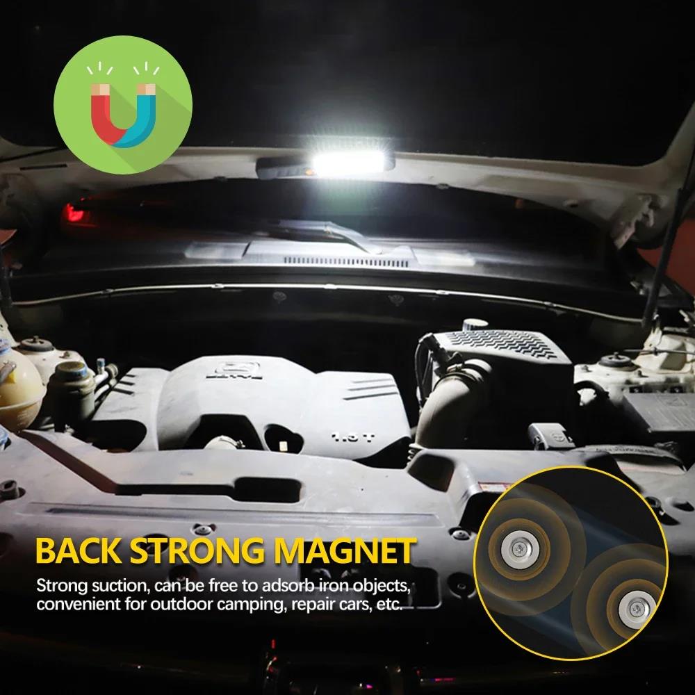 Bargain price Rechargeable LED Work Light Magnetic Base Waterproof 3 Modes LED Flashlight Inspection Light for Car Repair Household Outdoor