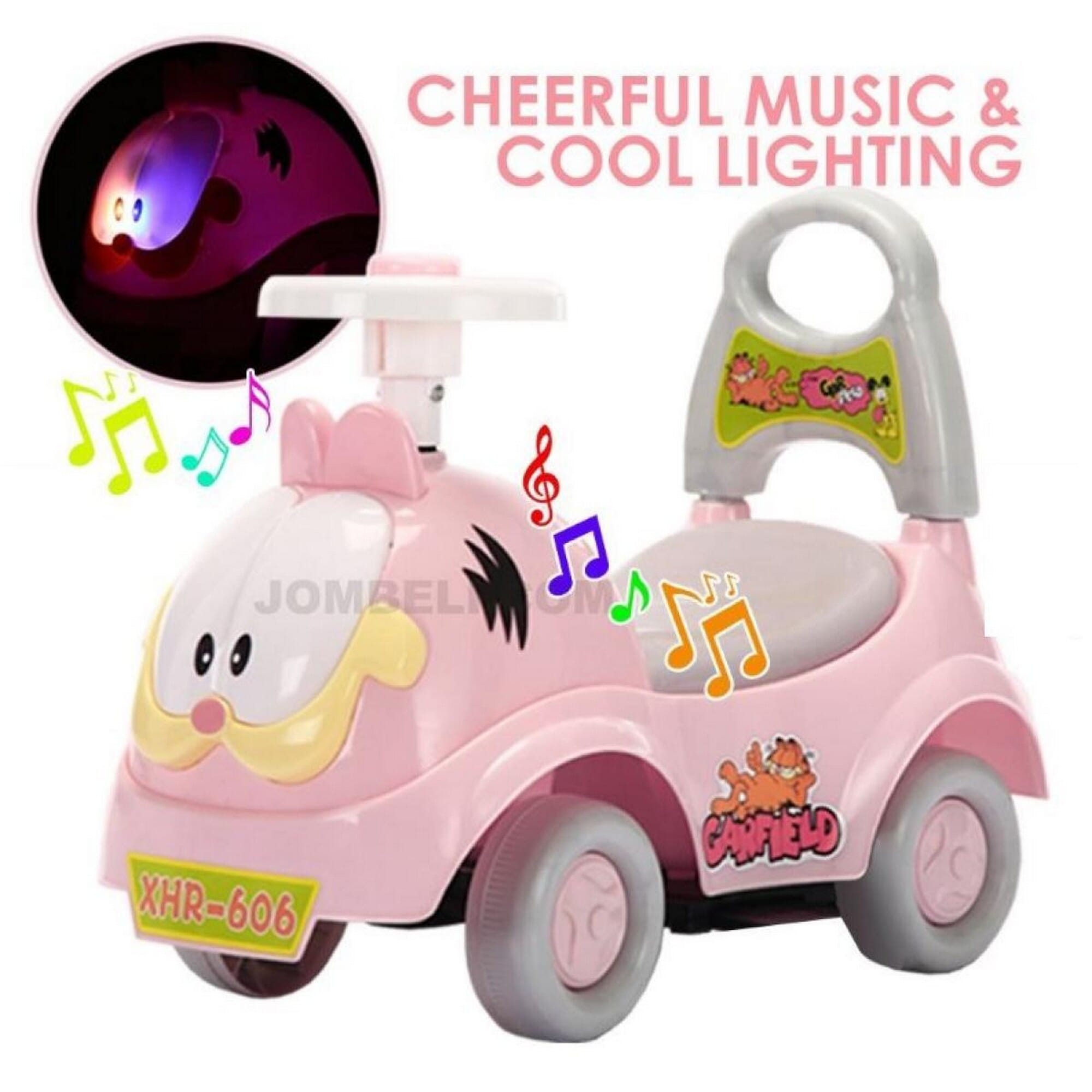 Kids Ride on Push Car Foot to Floor with Music