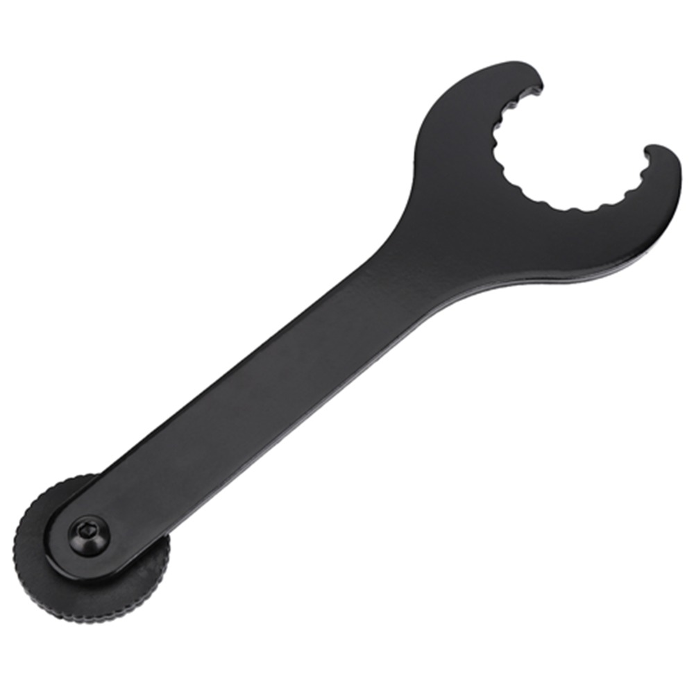 Durable Carbon Steel Bottom Bracket Wrench Black Lightweight Crank Wrench Tool Bicycle Repair Tool for Shimano Hollowtech 2 Bike Maintenance