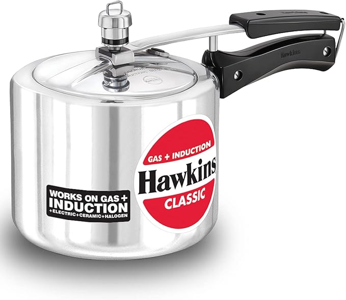 Hawkins Classic Pressure Cooker 3 Litre Wide Induction Base (Code: ICL3W)