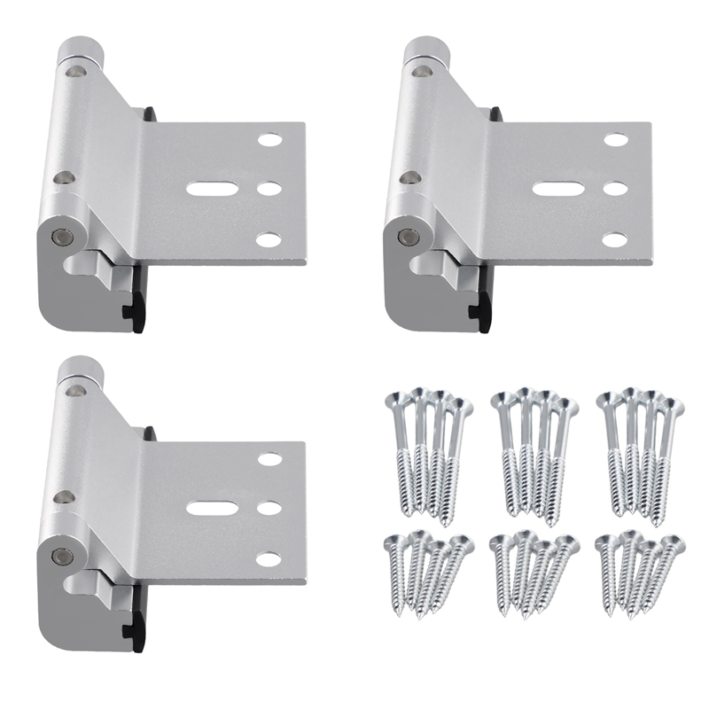 NAMUNY 3 Pcs Door Reinforcement Lock,Aluminium Alloy U Door Reinforcement Lock 3Inch Security Door Lock Home Proof Door Stopper
