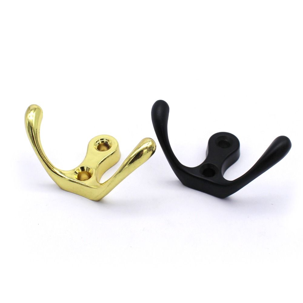 High Quality Zinc Alloy Clothes Hanger Hook Easy To Install Stable Wall Mounted Coat Rack Thicken Durable Clothes Rack Universal