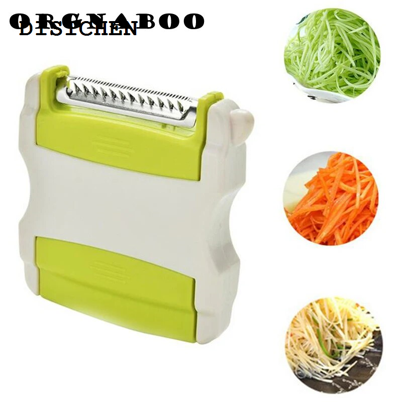 DISICHEN High Quality 1PCS Multifunction portable retractable fruit and vegetable potato carrot peeler flip fruit peeling spiral cutter slicer