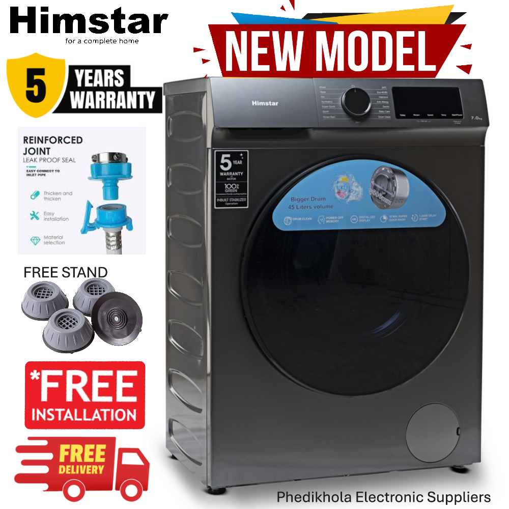HImstar 7kg Washing Machine -HW-75FXQUTI/GZ