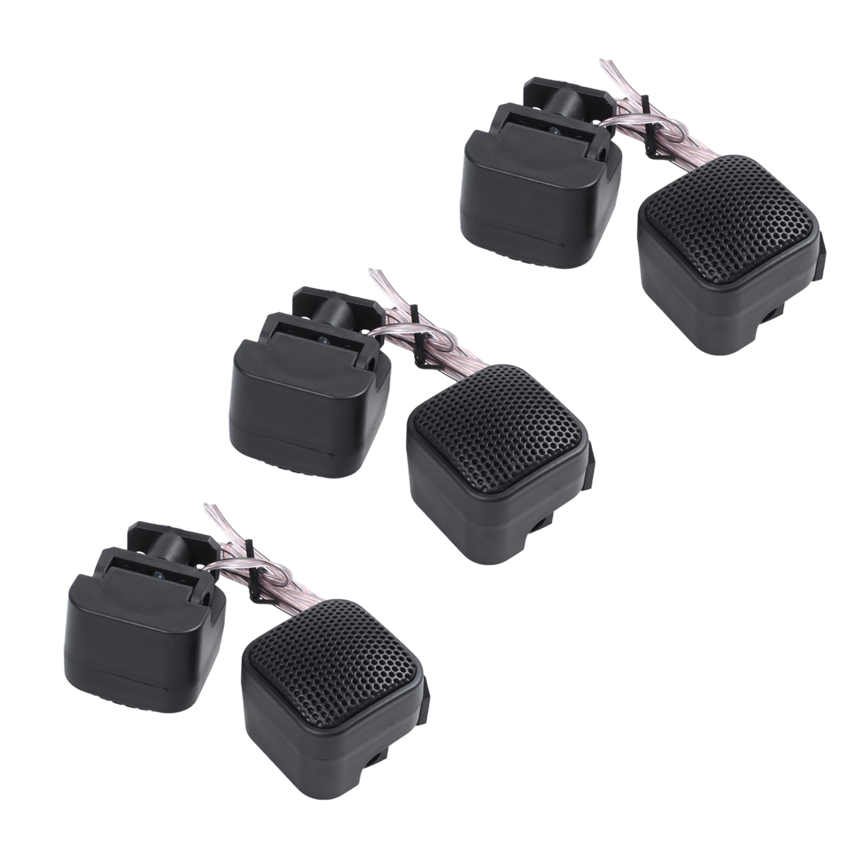 Kqueebee 6 Pcs Auto Car Audio System Loud Speaker Dome Tweeters 4cm Dia 500W