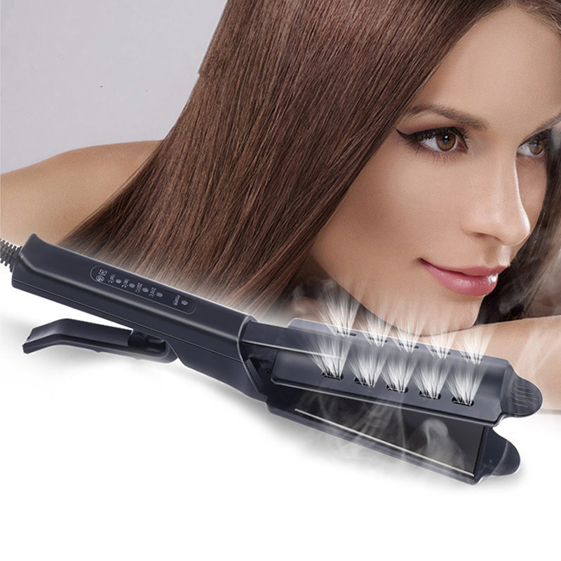 New style Hair device widened panel ladies ceramic tourmaline ionic flat iron straight