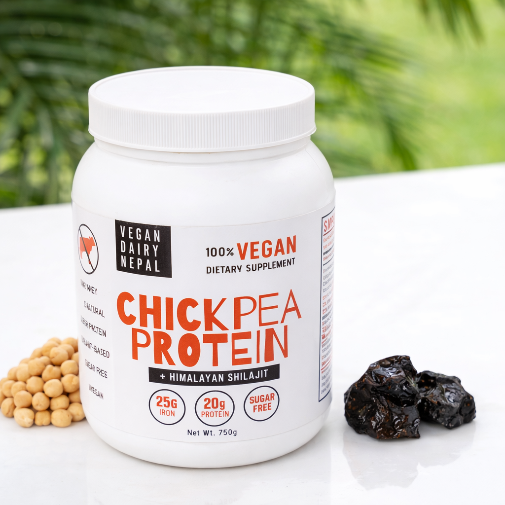 Vegan Dairy Nepal Chickpea Protein Powder with Shilajit - 750g