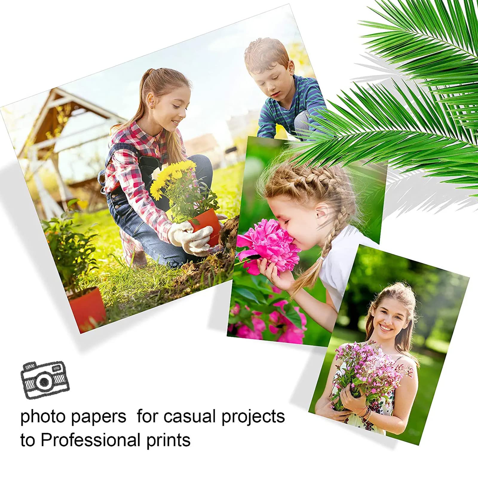 Photo Paper Glossy 180 GSM A4 Size For Brother, Canon, HP, Epson Ideal For Home & Office Use - A4 Size Paper