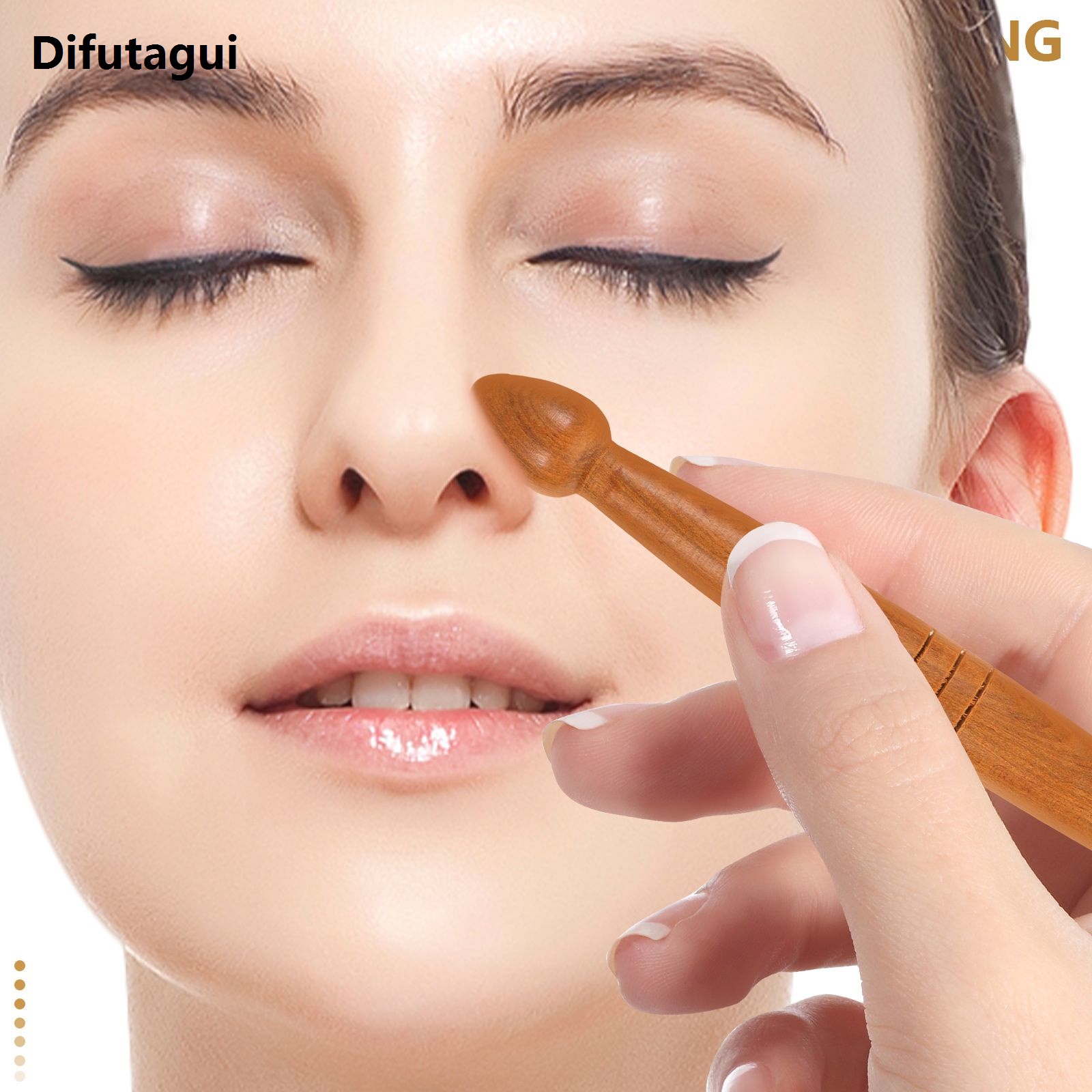 Difutagui High Quality 3Pcs Wooden Acupuncture Massage Stick Spa Body Fascia Acupoint Trigger Point Foot Physiotherapy Reflexology Health Care Tools