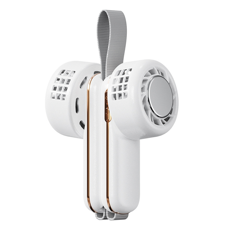 Portable Neck Fan Semiconductor Refrigeration Mini Fan -White